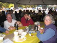 Jason, Lynne & Dianne at dinner