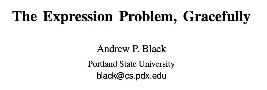Thumbnail
                    of the Expression Problem Paper